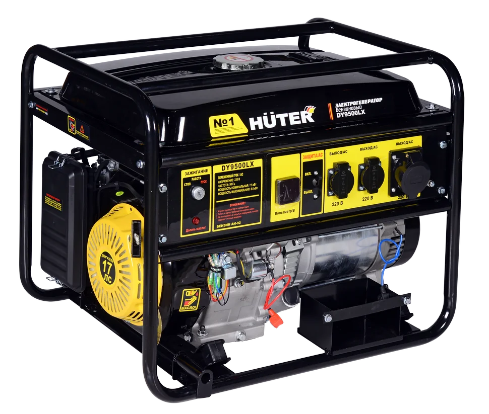 Бензиновый генератор HUTER DY9500LX