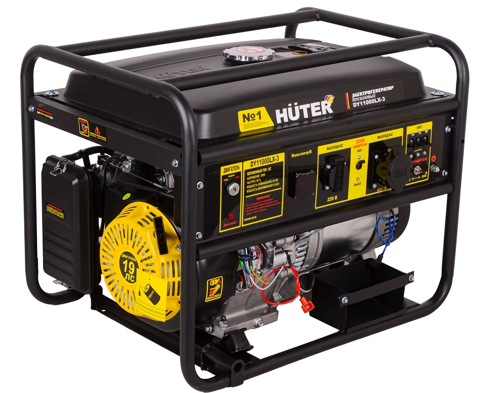 Бензиновый генератор HUTER DY11000LX-3