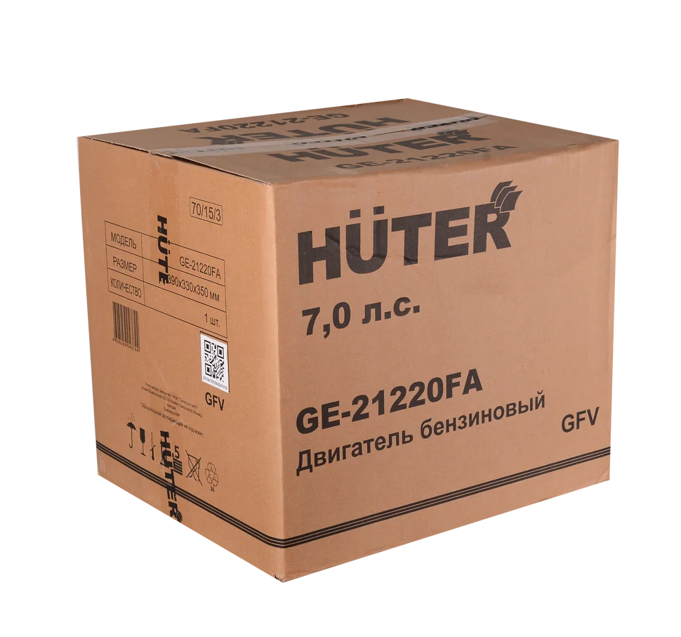 Бензиновый двигатель HUTER GE-21220FА