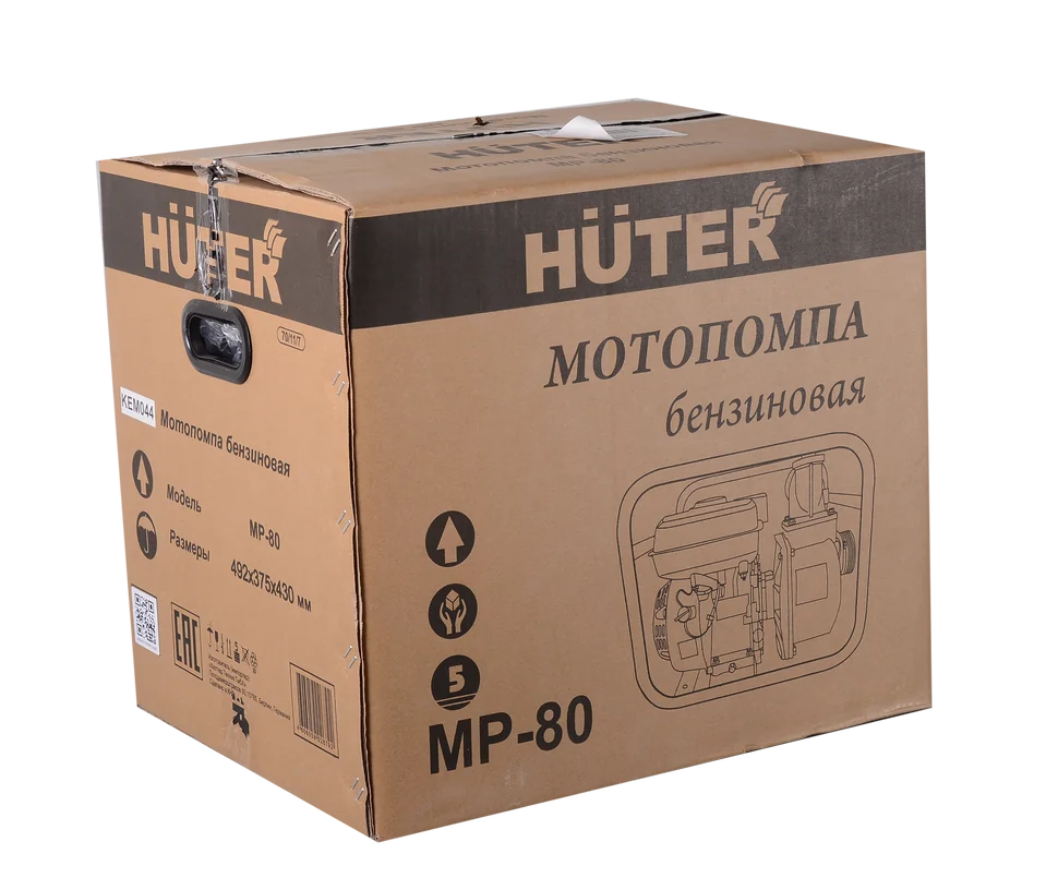 Бензиновая мотопомпа HUTER MP-80