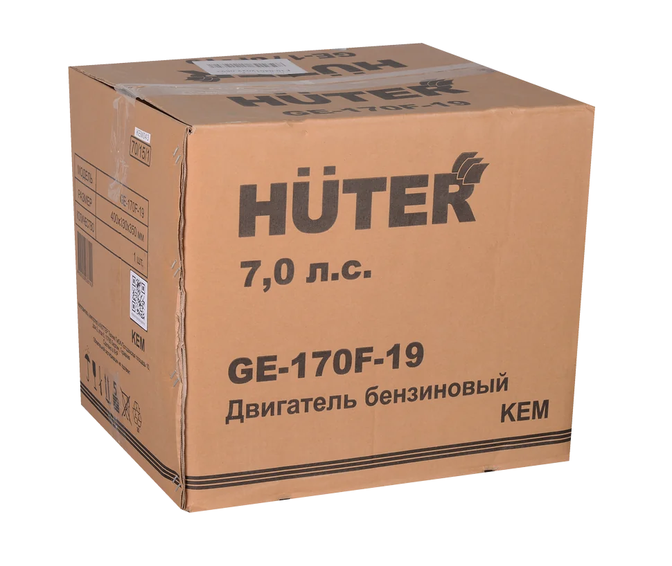 Бензиновый двигатель HUTER GE-170F-19