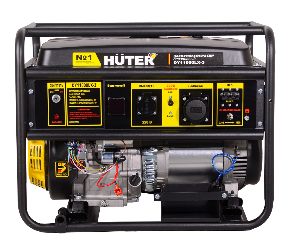 Бензиновый генератор HUTER DY11000LX-3