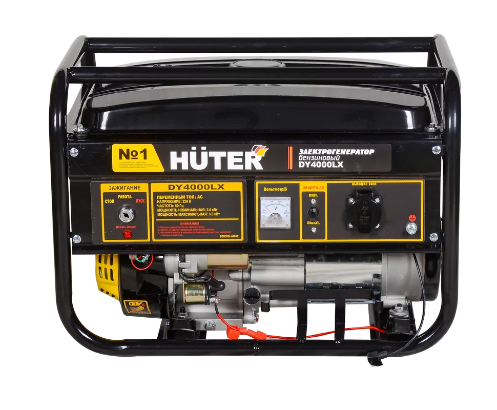 Бензиновый генератор HUTER DY4000LX-электростартер