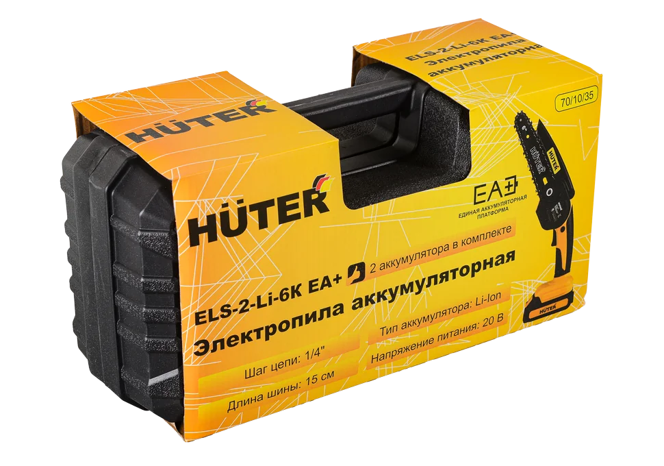 Аккумуляторная цепная пила HUTER ELS-2-Li-6K