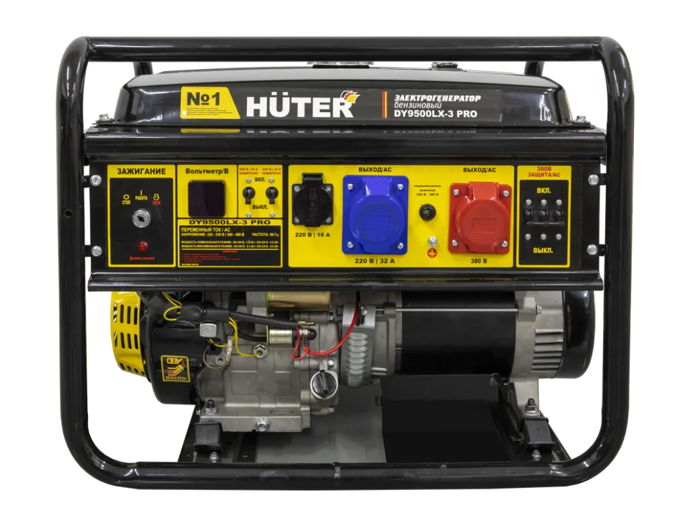 Бензиновый генератор HUTER DY9500LX-3 PRO